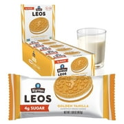 Rip Van Leos Keto Golden Vanilla Sandwich Cookies, Low Carb, 2g Sugar, 10 Packs, (40 Cookies 1.69oz Each)
