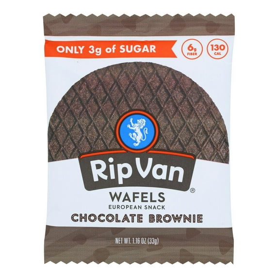 Rip Van Wafel Chocolate Brownie 1.16 oz (Pack Of 24)