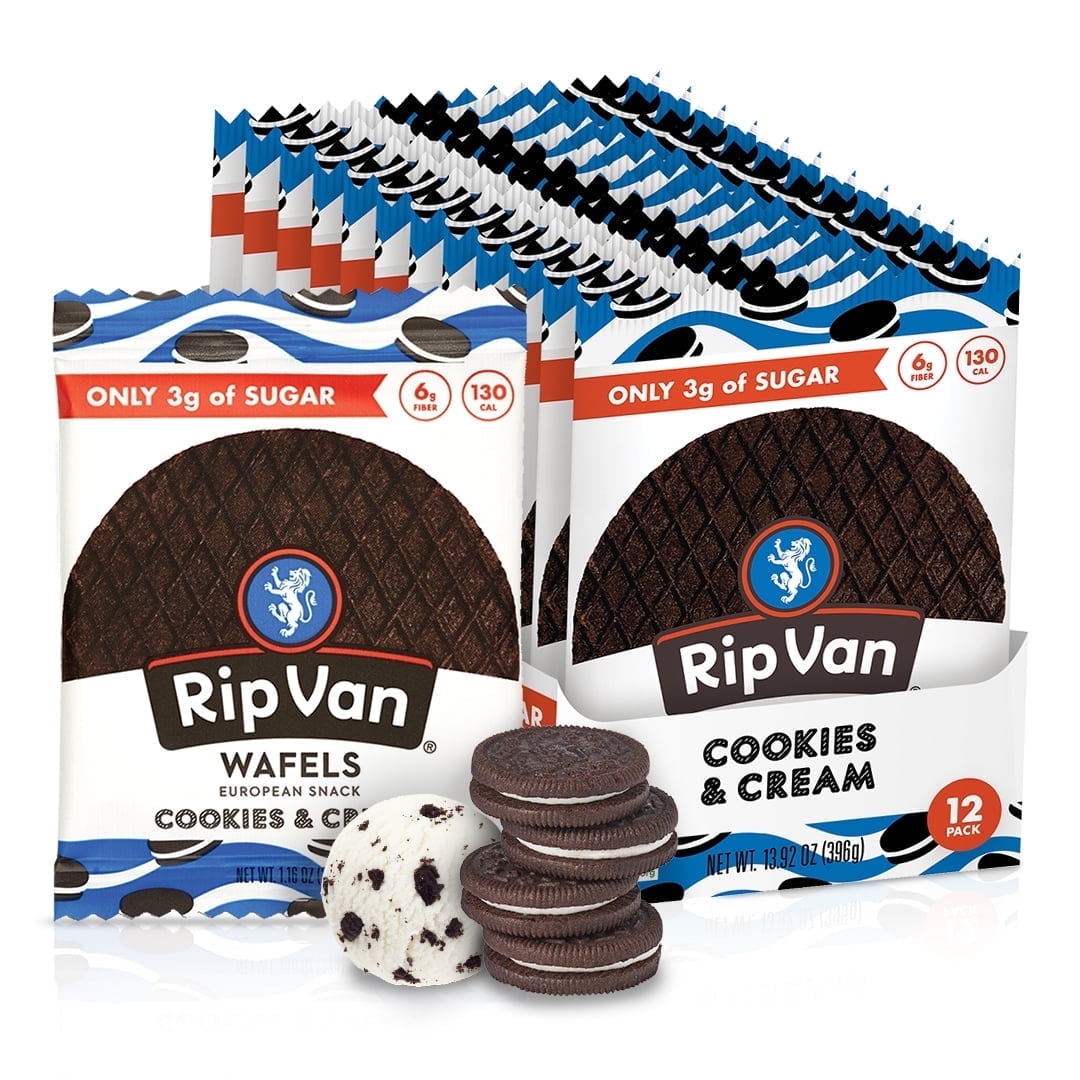 Staples Rip Van Wafels Crispy Non-GMO European Waffle Snack Cookies