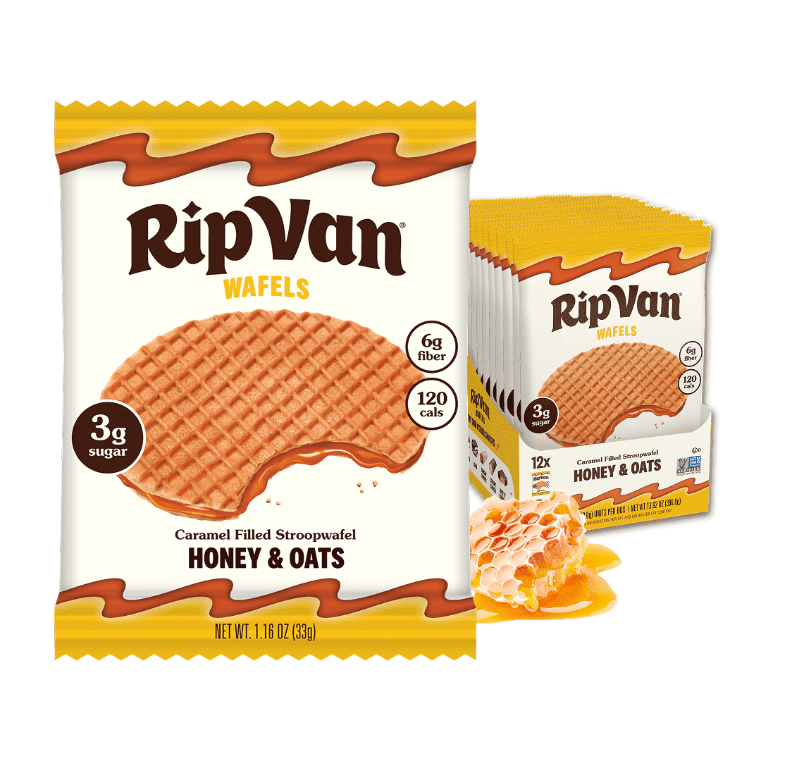 Rip Van Snickerdoodle Stroopwafel Baked Snack Low Sugar 3g 12 Pack
