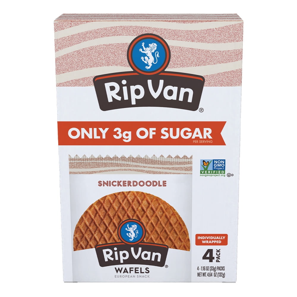 Rip Van, Snickerdoodle Stroopwafel, 4.64 oz, Baked Snack - Walmart.com