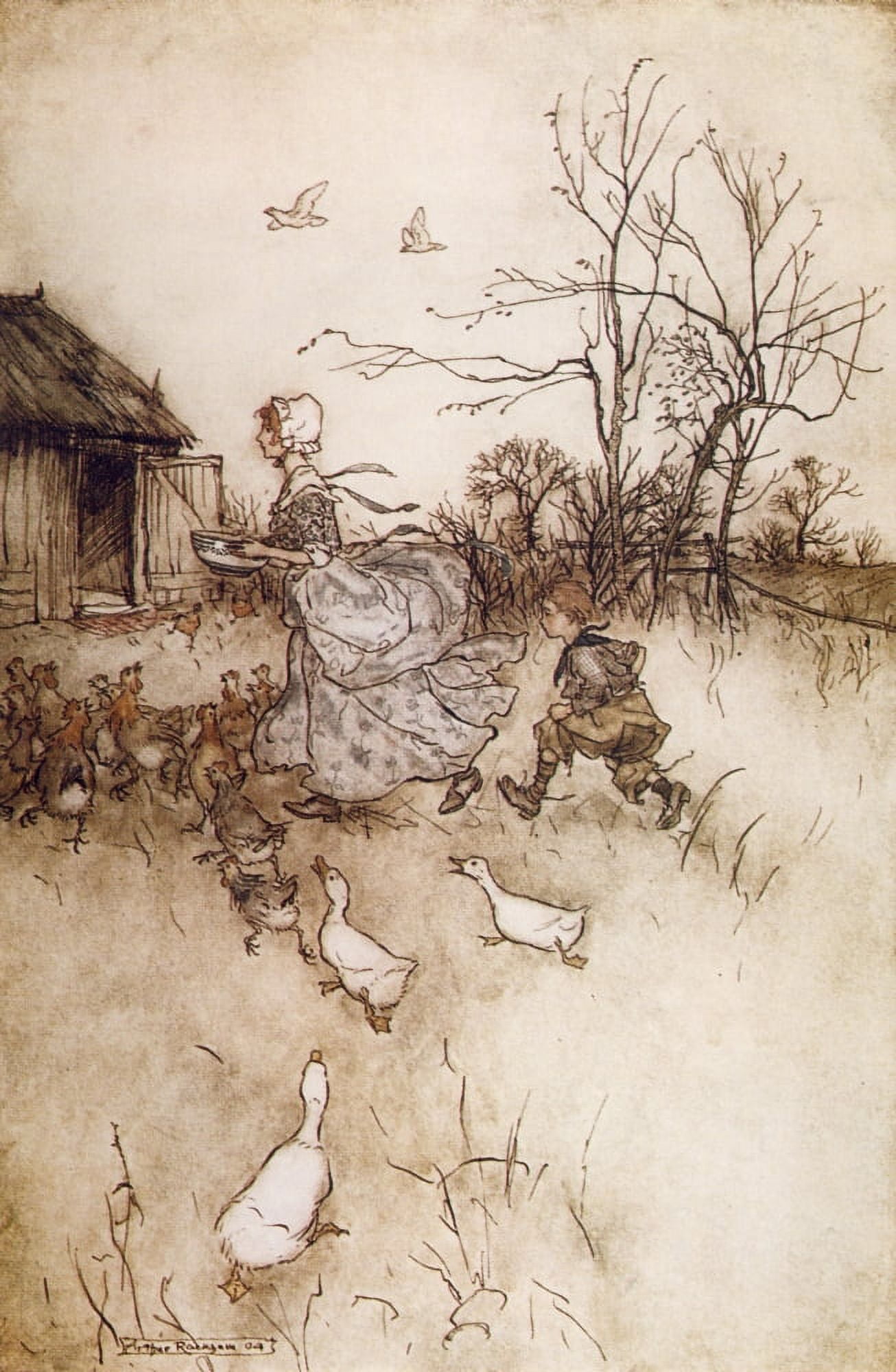 Rip Van Winkle 1905 In galligaskins Canvas Art - A Rackham (18 x 24)