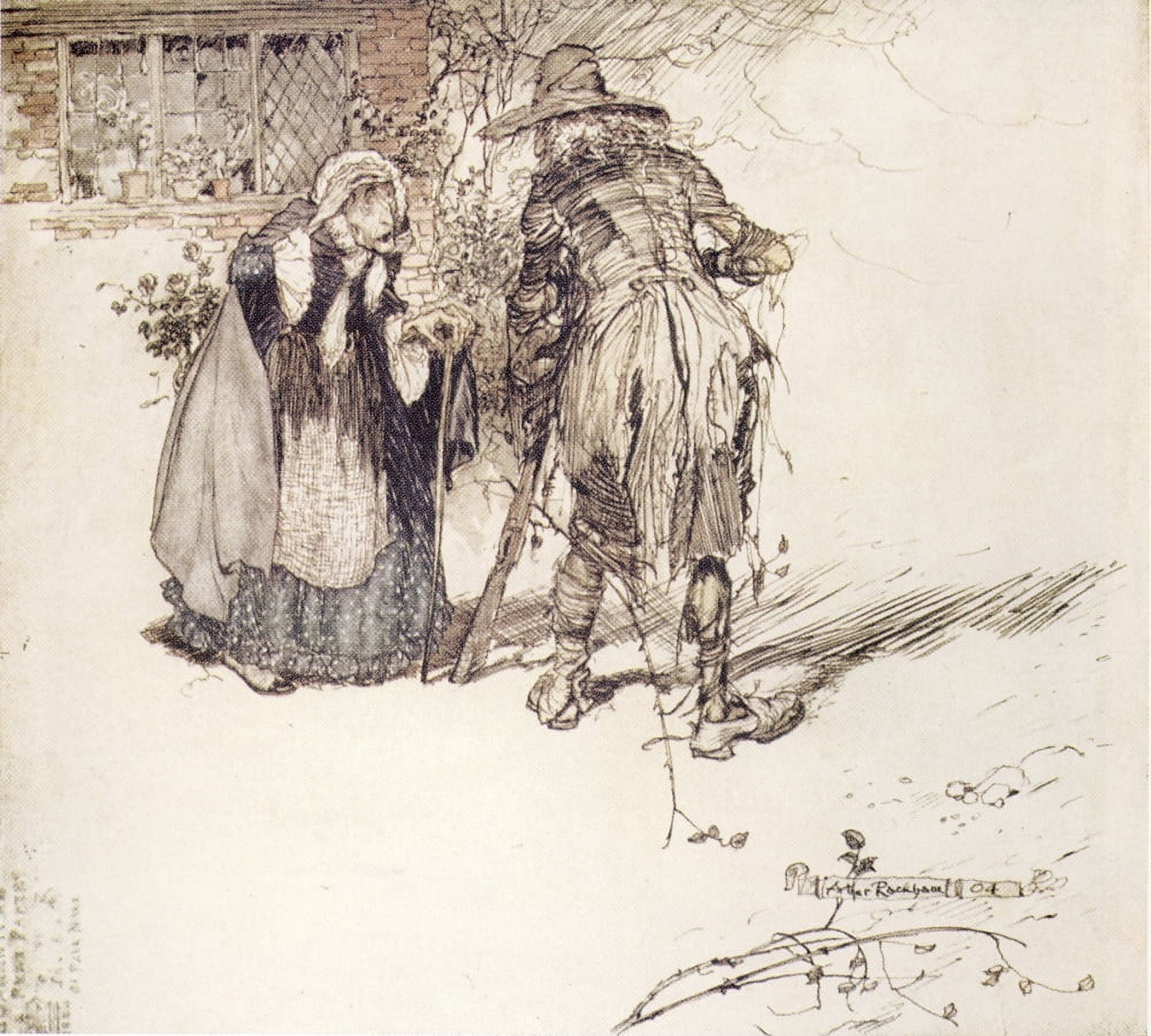 Rip Van Winkle 1905 It was Rip Canvas Art - A Rackham (18 x 24)