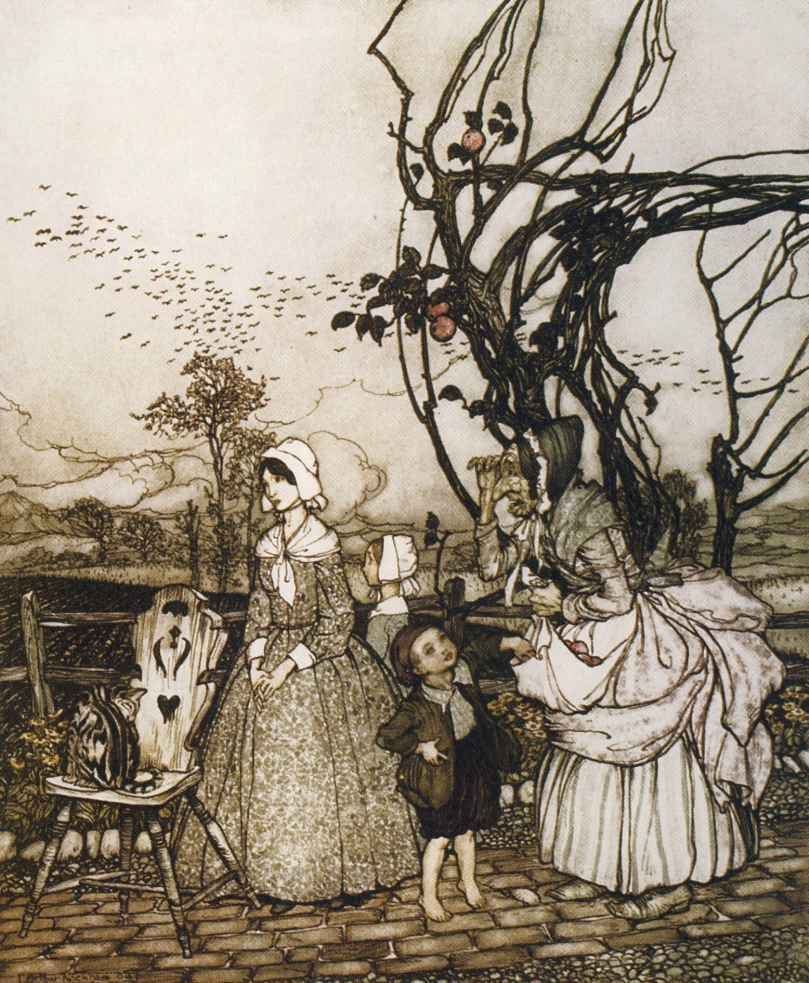 Rip Van Winkle 1905 Perfect barometers Canvas Art - A Rackham (18 x 24)