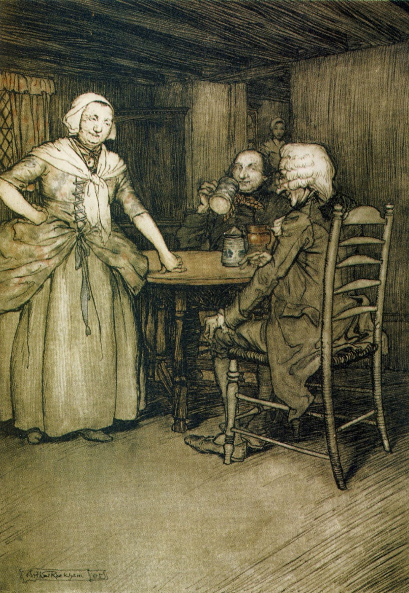Rip Van Winkle 1905 Rich in legendary lore Canvas Art - A Rackham (18 x 24)