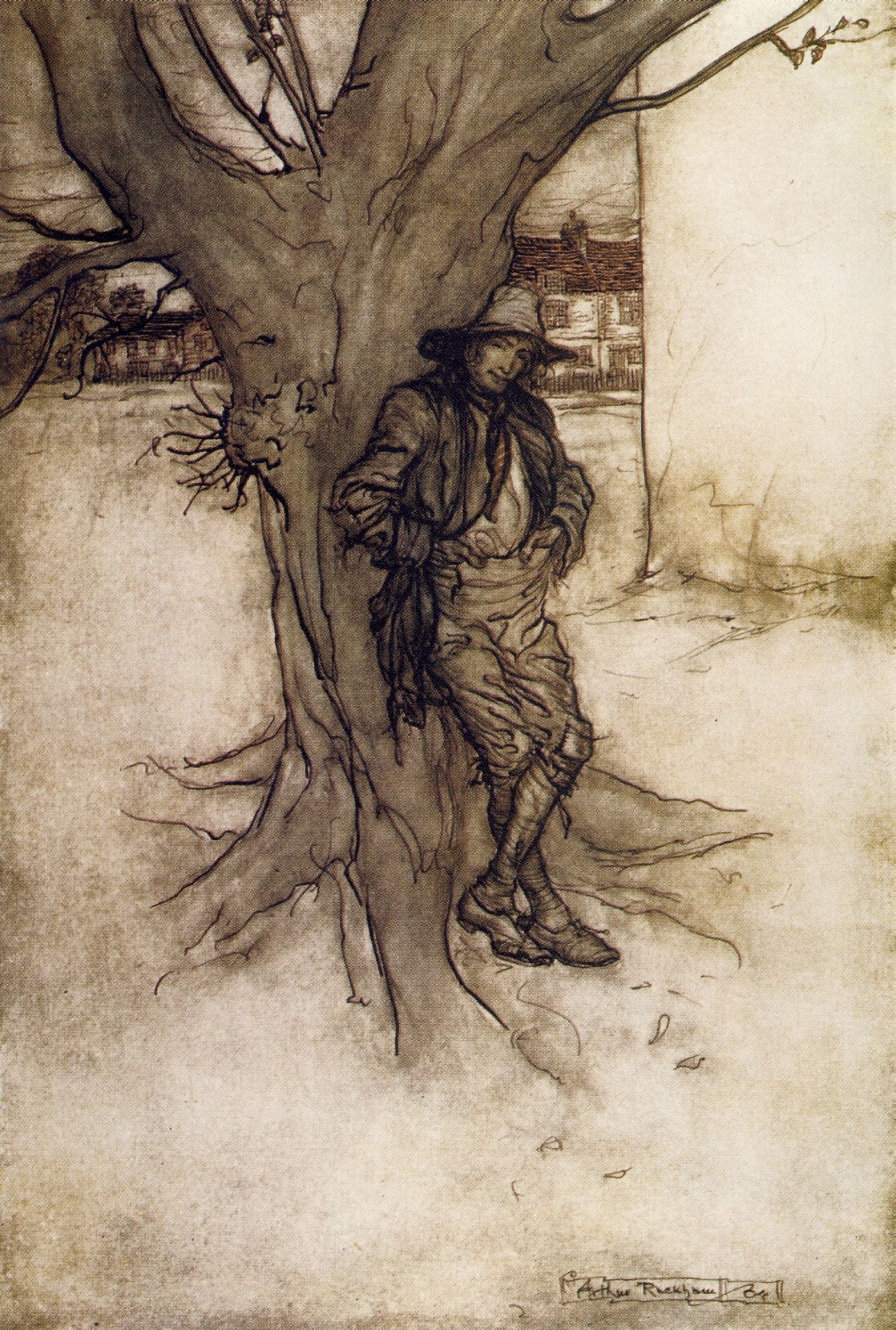 Rip Van Winkle 1905 Rips son Canvas Art - A Rackham (24 x 36)