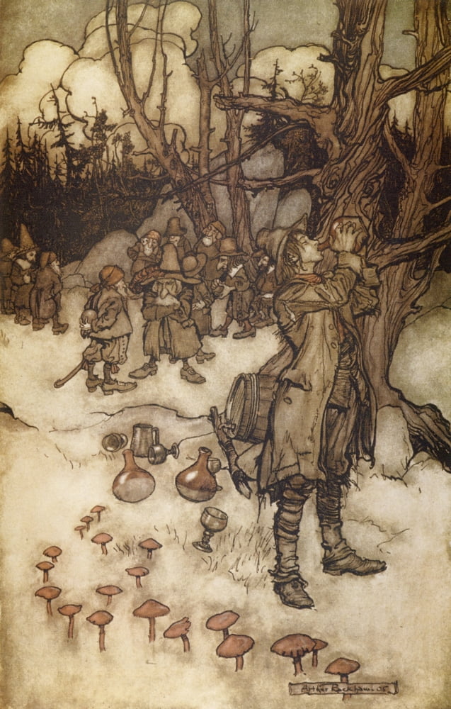 Rip Van Winkle 1905 Tasted beverage Canvas Art - A Rackham (24 x 36)