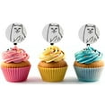 thumbnail image 1 of RipNDip Cat giving bird Acrylic Cupcake Toppers 12 pcs, 1 of 1