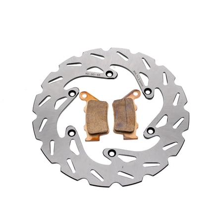 RipTide Rear Brake Rotor Discs and Brake Pads fits 2000 - 2003 KTM 400 EXC