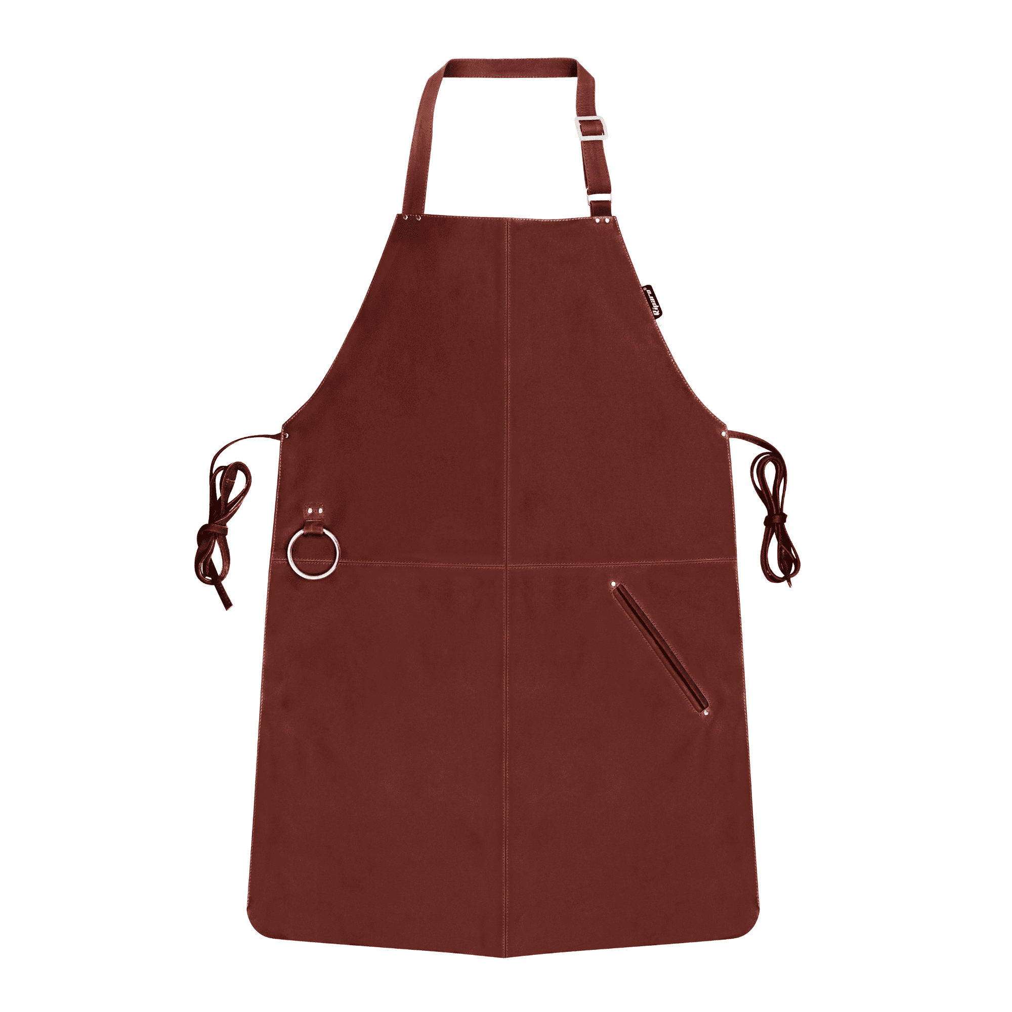 Riparo Leather BBQ Kitchen Apron for Men Women with towel ring and pocket - Kitchen Apron - BBQ Apron - Cooking Apron - Butchers Apron - Barista Apron - Work Shop Leather Apron - Grilling Apron