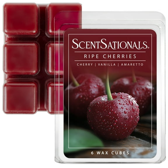 Scentsationals Ripe Cherries Scented Wax Melts, 2.5oz (1-Pack)