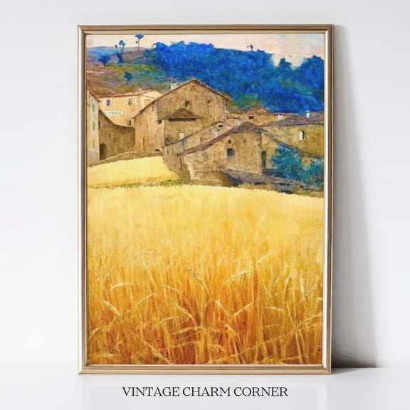Ripe Wheat Field Countryside Landscape Unframed Paper Print