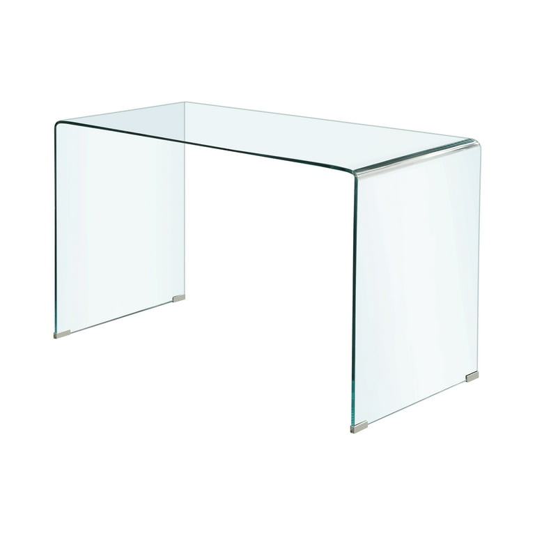 Coaster Highsmith Contemporary Clear Bent Glass Writing Desk