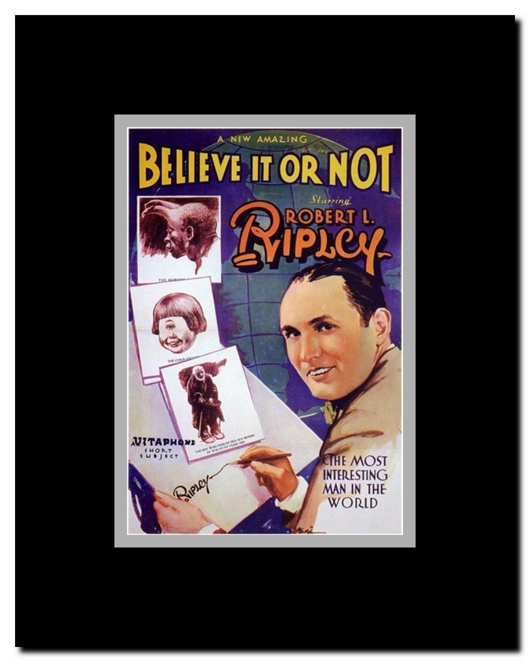 Ripley's Believe it or Not Framed Movie Poster
