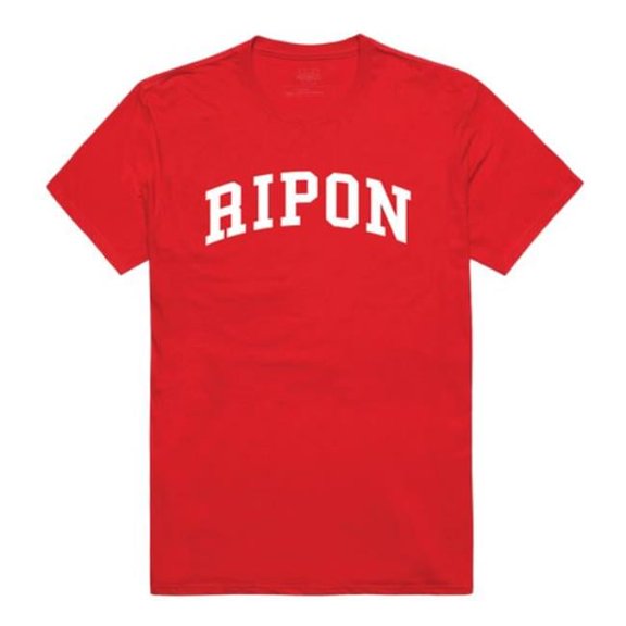 Ripon College Red Hawks College T-Shirt, Red - Large