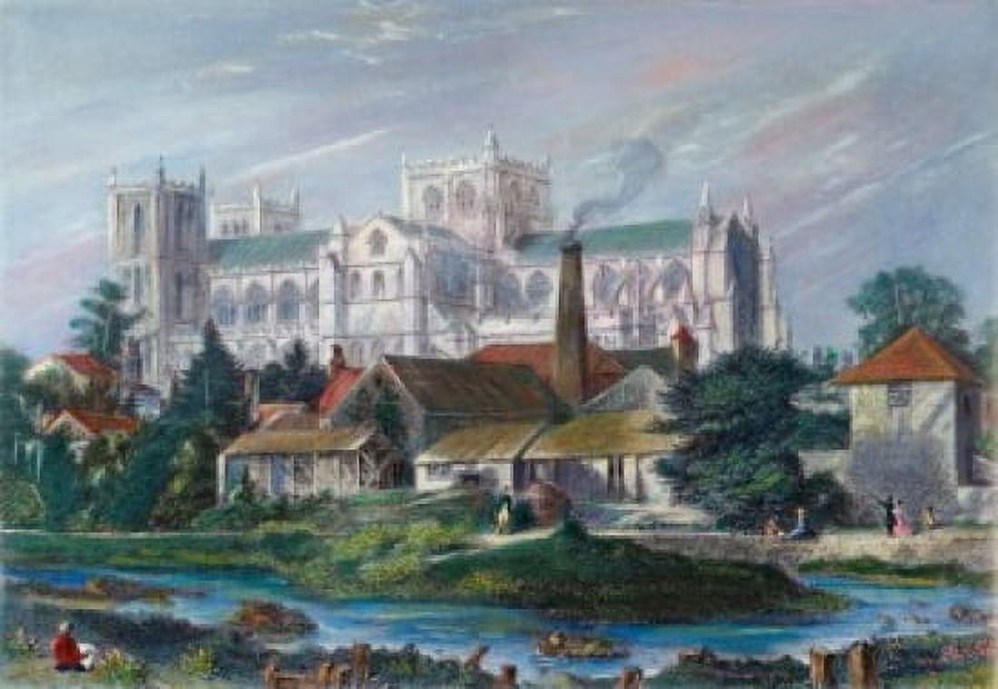Ripon Minster Yorkshire World HistoryGreat Britian Canvas Art - (18 x 24)