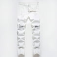 thumbnail image 1 of Ripped Denim Jeans for Boys Boy's Skinny Fit Boys White Jeans Back to School Clothes Boys Jeans Size 5-6 Years, 1 of 6