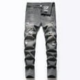 thumbnail image 1 of Ripped Jeans for Boys Boy's Skinny Fit Stretch Jean Boys Back to School Clothes Teen Kid Jeans 14-16 Years, 1 of 8