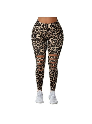 Girls Mix And Match Leopard Print Knit Leggings 3-Pack