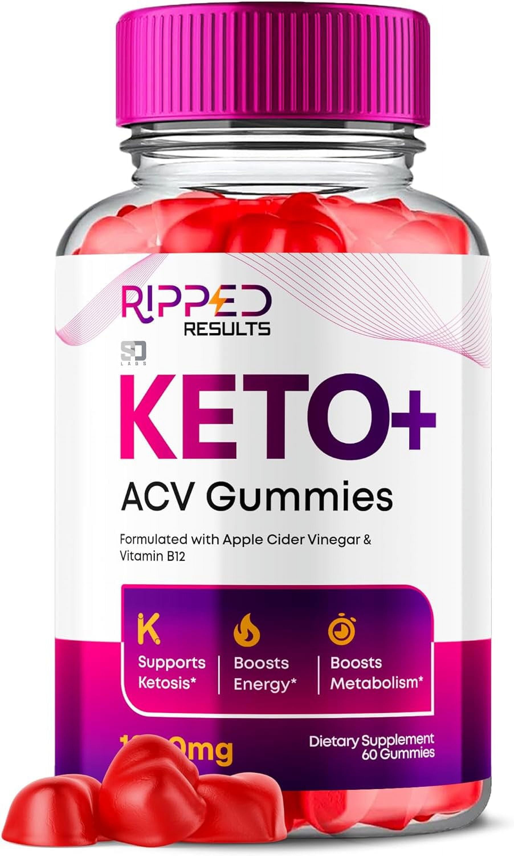 Ripped Results Keto Gummies with Apple Cider Vinegar for Energy & Focus