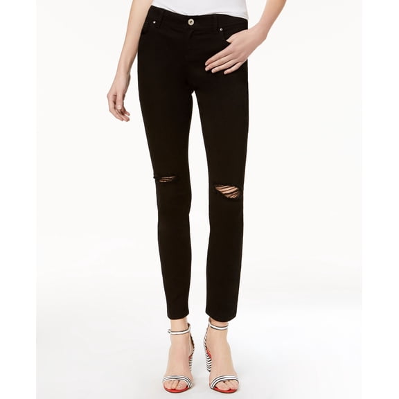 Ripped Skinny Jeans Black 8