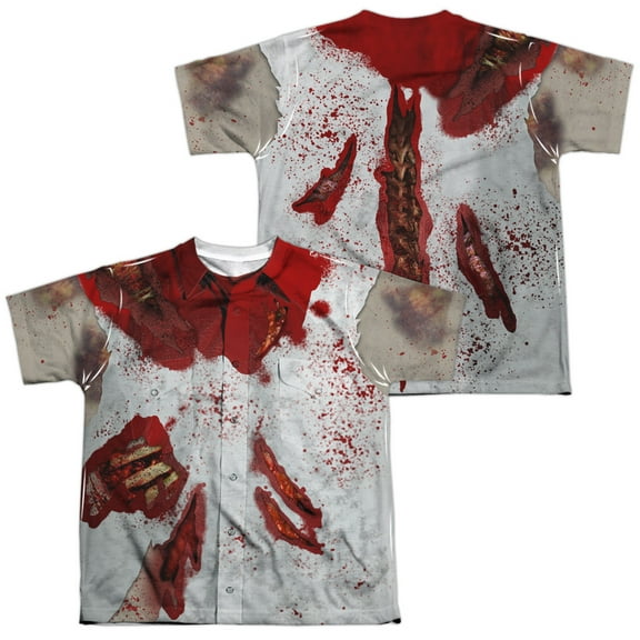 Rippied Zombie (Front - Back Print) - Youth Short Sleeve Shirt - Large