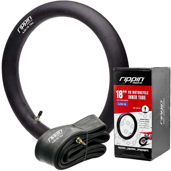 Rippin Moto 110/100-18 Heavy Duty 3mm Inner Tube TR4 Valve for Motocross & Enduro Tires