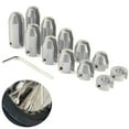 thumbnail image 1 of Rippin Moto 12 Pack Spoke Wheel Weights (Nickel Finish), 1 of 1