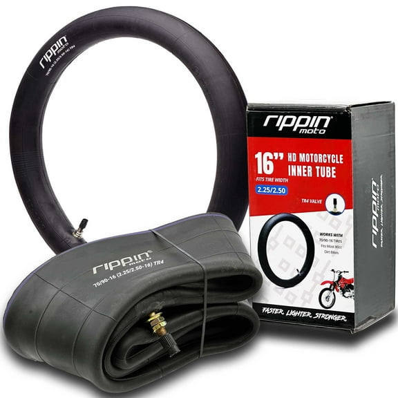 Rippin Moto 70/90-16 (2.25/2.50-16) Heavy Duty Dirt Bike Inner Tube 3.0mm Thick TR4 Valve