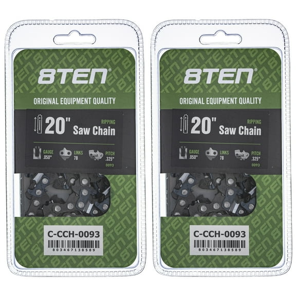Ripping Chainsaw Chain 20 inch .050 .325 78DL for Husqvarna Echo 2 Pack 810-CCC2215H