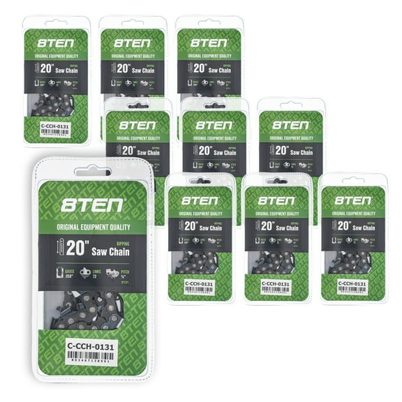 Ripping Chainsaw Chain 20 inch .058 3/8 72DL for Husqvarna Makita 10 Pack 810-CCC2353H