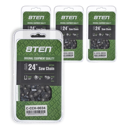Ripping Chainsaw Chain 24 inch .050 3/8 84DL for Stihl Husqvarna Echo 4 Pack 810-CCC2256H