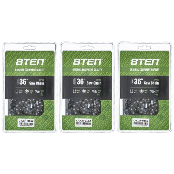 Ripping Chainsaw Chain 36 inch .063 3/8 115DL for Poulan Husqvarna Dolmar 3 Pack 810-CCC2374H