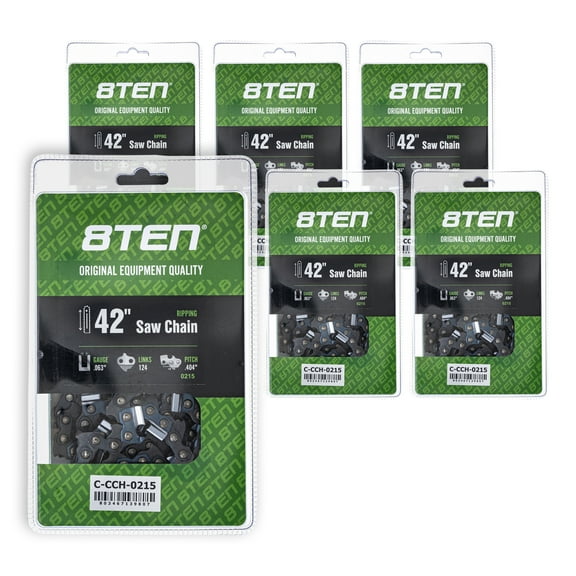 Ripping Chainsaw Chain 42 inch .063 .404 124DL for Husqvarna 501843124 6 Pack 810-CCC2437H