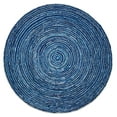 thumbnail image 1 of Ripple Blue Mix Cotton Rug 8' Round, 1 of 5