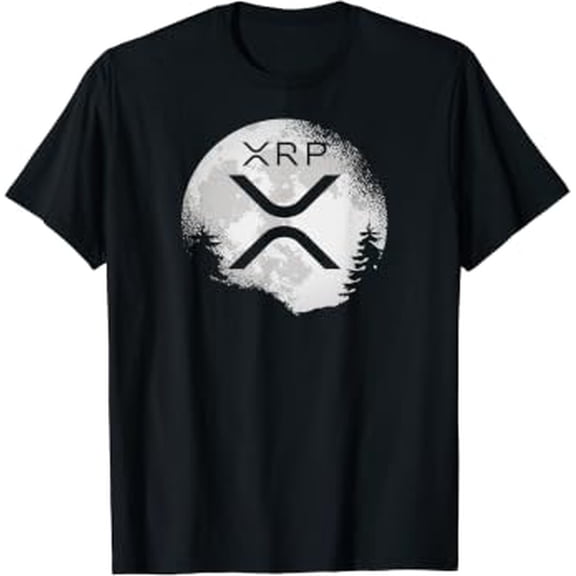 Ripple Coin Xrp Ledger Moon Cryptocurrency Bull Market T-Shirt