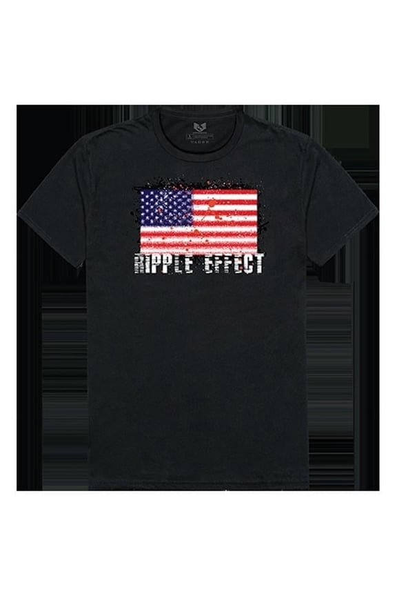 Ripple Effect Relaxed Graphic T-shirt, Black - 2XL