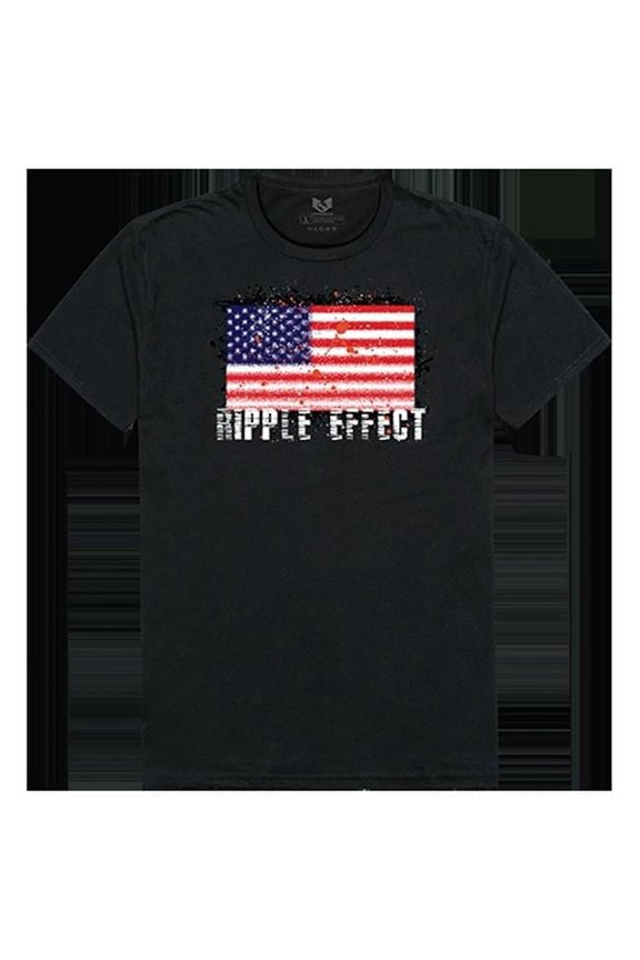 Ripple Effect Relaxed Graphic T-shirt, Black - Extra Large