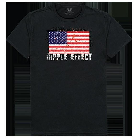 Ripple Effect Relaxed Graphic T-shirt, Black - Large