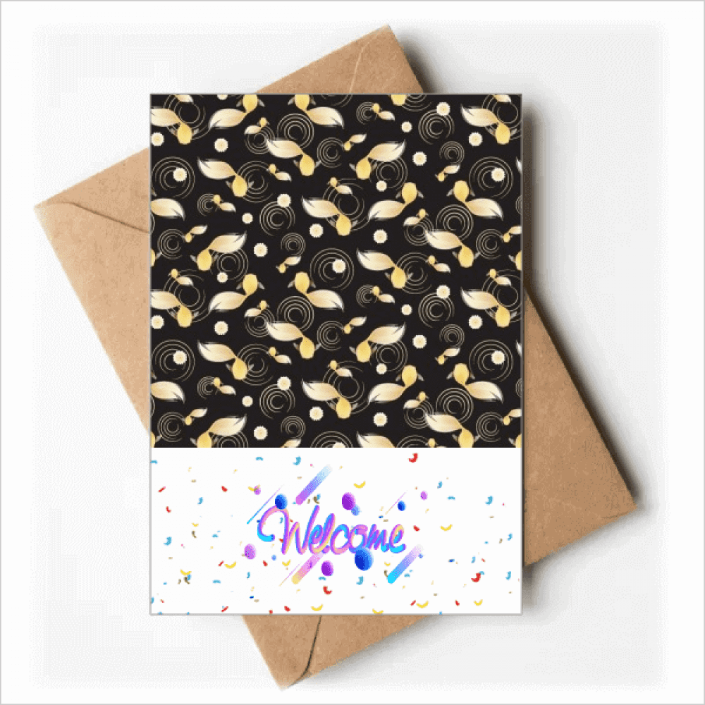 Ripple Flowers Repeat Japan Welcome Back Greeting Cards Envelopes Blank