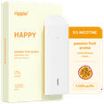thumbnail image 1 of Ripple Passion Fruit Diffuser - 1,000 Puffs, 0% Nicotine, + Elderflower & Lime, 100% Recyclable, 1 of 9