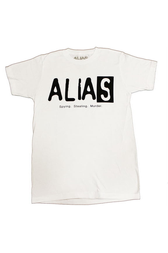 Alias Logo Men's White T-Shirt - Small Unisex