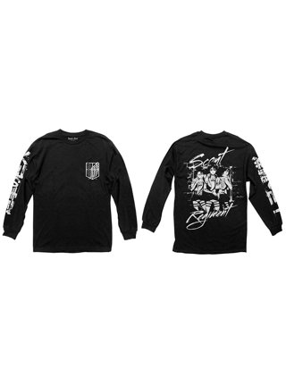 Attack On Titan Long Sleeve Tee - Black