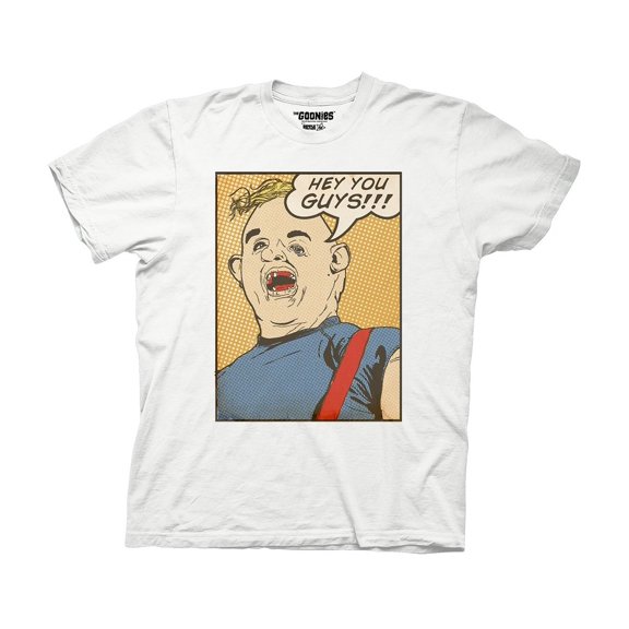 Goonies Sloth Pop Art Adult T-Shirt Small White