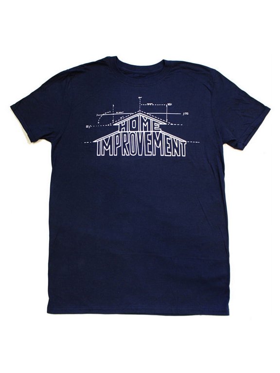 Home Improvement Logo Men's Navy T-Shirt - Medium Unisex