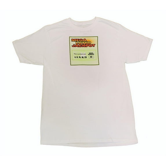 Ripple Junction Lost "Mega Lotto Jackpot" Men's White T-Shirt - Small Unisex