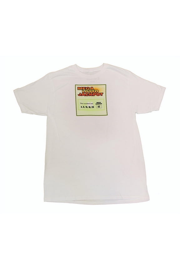 Lost "Mega Lotto Jackpot" Men's White T-Shirt - XX-Large Unisex