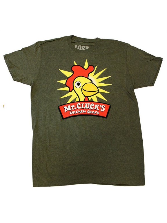 Lost "Mr. Cluck's Chicken" Men's Green T-Shirt - Medium Unisex
