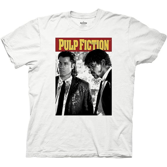 Mens Pulp Fiction Movie Shirt - Pulp Fiction Shirt - John Travolta and Samuel L. Jackson Graphic Shirt