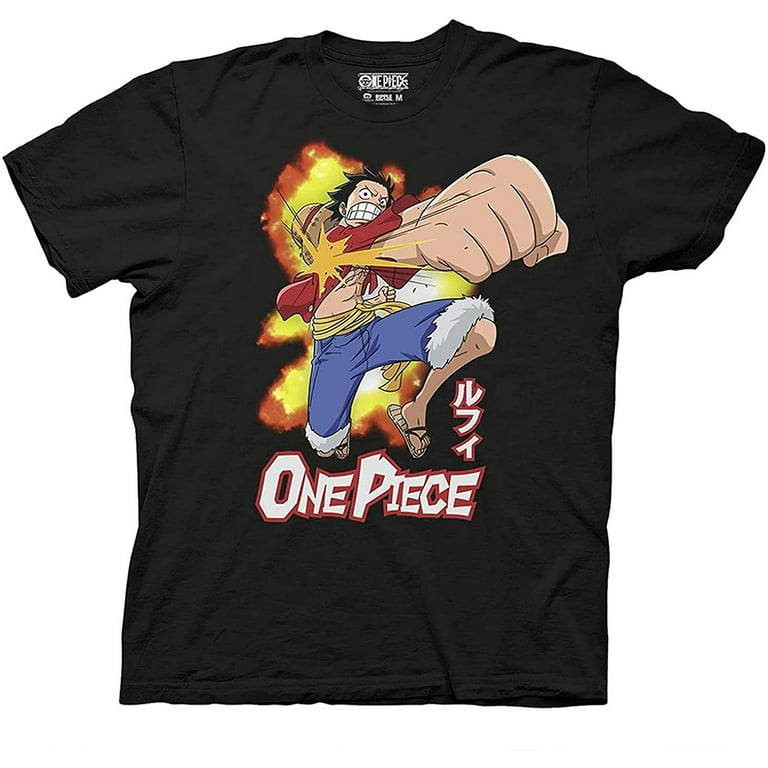 T Shirt One Piece Mugiwara No Luffy Style Manga